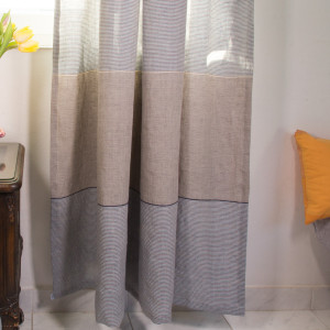 Žitná indigo se stř.modrou, š. 160, len