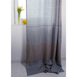 Žitná indigo se stř.modrou, š. 160, len