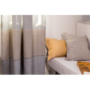 Žitná indigo se stř.modrou, š. 160, len