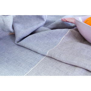 Žitná indigo se stř.modrou, š. 160, len