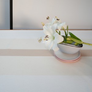 Ubrus - 136x59cm, běhoun Jaj bílo-béžový